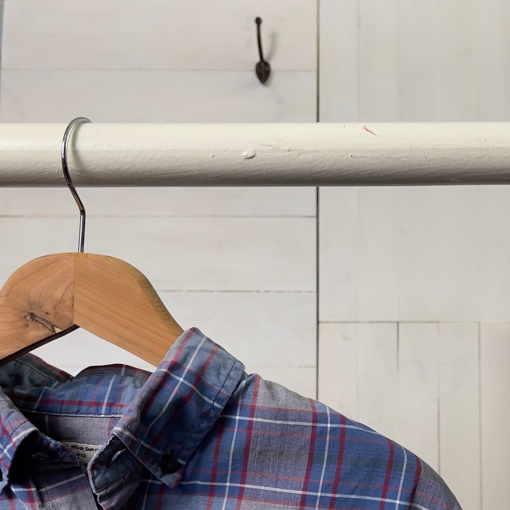 J.Crew Quality Woven Indigo Plaid Oxford Shirt - Picture 2 of 3
